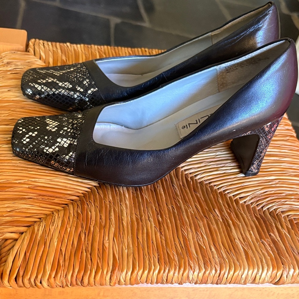 Women Bellini Black Sequin heels size 7 - Picture 3 of 10